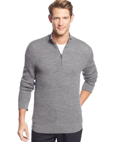 michael kors men's quarter-zip sweater|Classic Men's Sweaters & Cardigans .